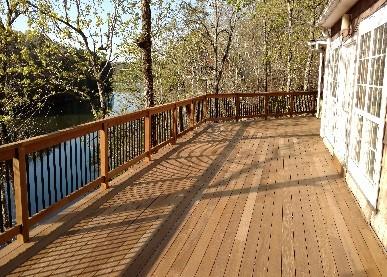 A recent deck contractor job in the area