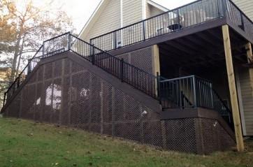 A recent deck contractor job in the area