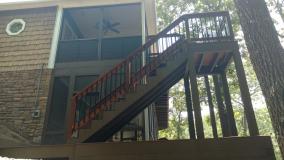 A recent deck contractor job in the area